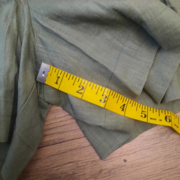 VICI High Rise Belted Linen Blend Shorts - Picture 8 of 9